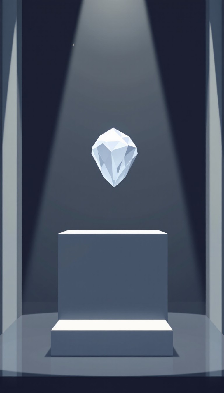 Free Crystal In Spotlight Image - Crystal, Geometric, Floating ...