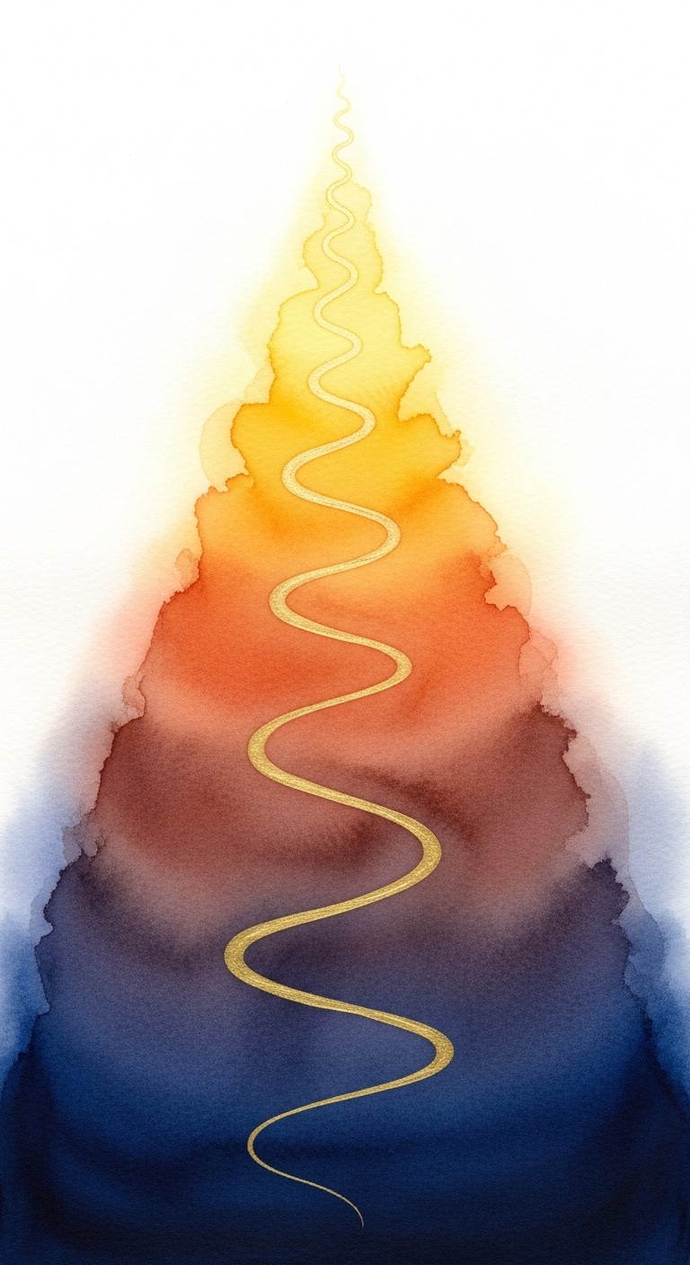 Solid Gold Path Free Ascending Golden Path Image - Watercolor, Spiral, Golden ...