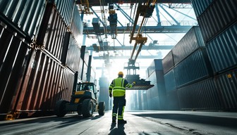 Container Loading Safety Training Free Port Loading Operations Image - Forklift, Containers, Industrial ...