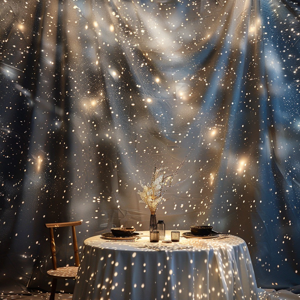 Free Starry Dining Setup Image - Romantic, Ambiance, Fairy Lights ...