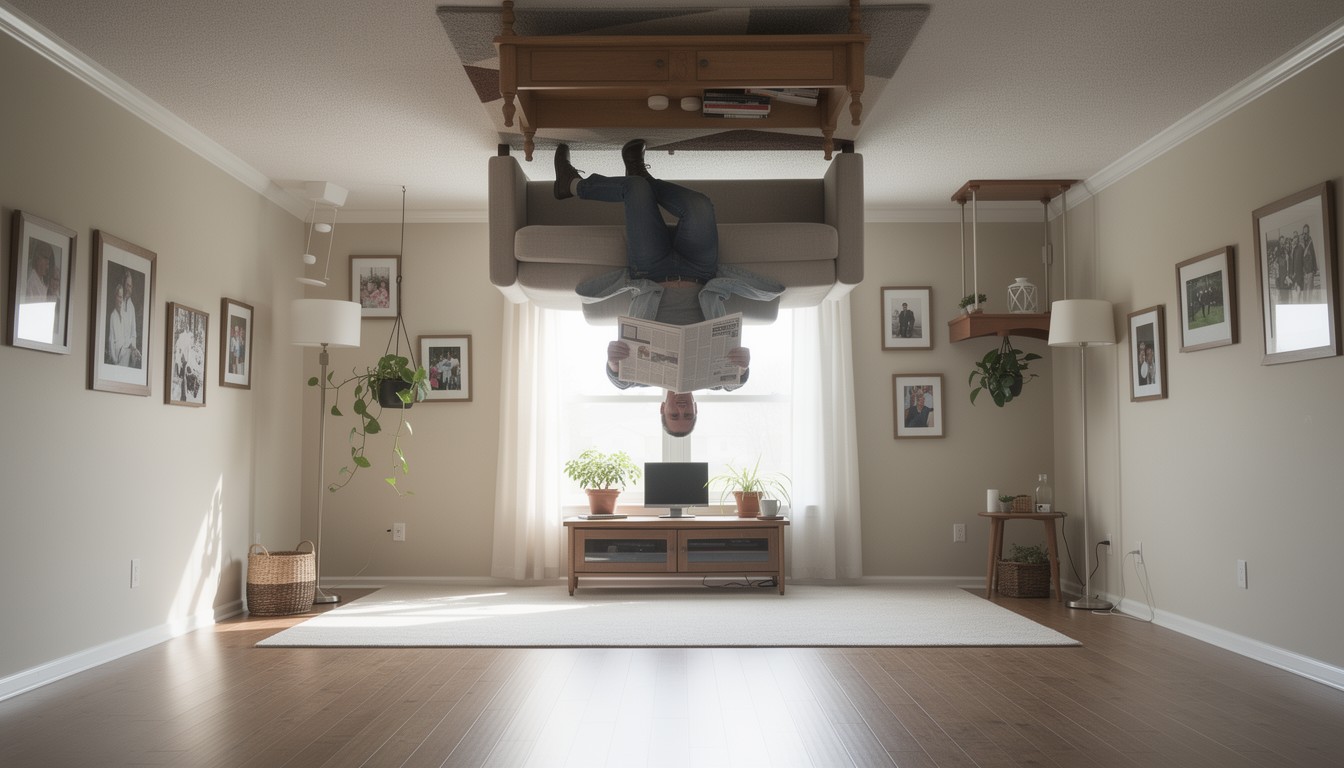 Free Upside Down Living Image - Surreal, Inverted, Furniture | Download ...