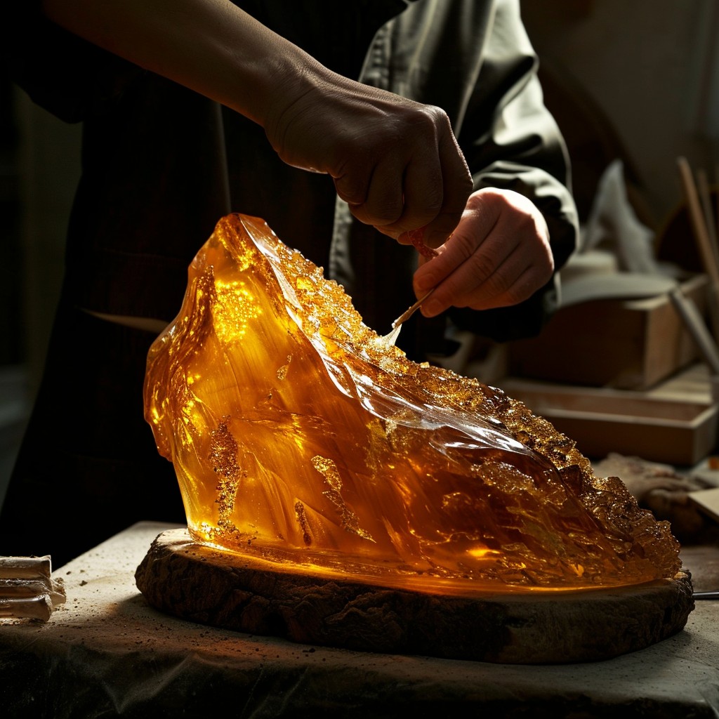 Amber Ritz Craft Free Amber Crafting Process Image - Craftsmanship, Amber, Artisan ...