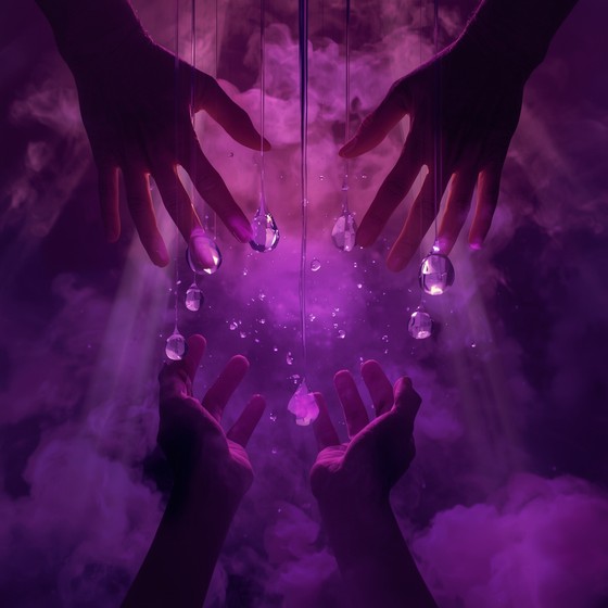 Free Purple Creative Magic Image - Purple, Hands, Droplets | Download ...