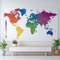 Free Colorful world map Image - Map, World, Colorful | Download at ...