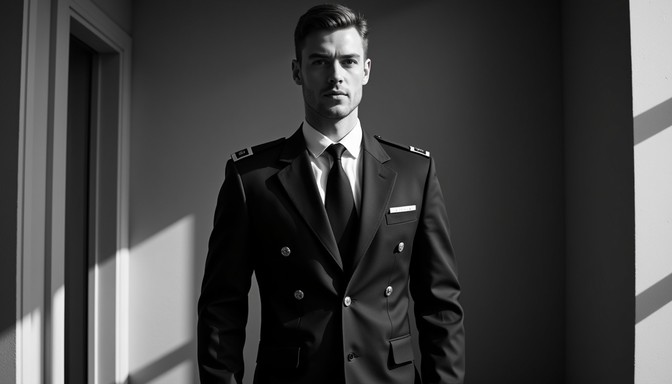 Distinguished Photo Free Distinguished Uniform Portrait Image - Uniform, Monochrome, Formal ...