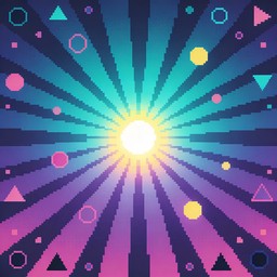 Free Radiant Pixel Burst Image - Pixel, Burst, Radial | Download at ...