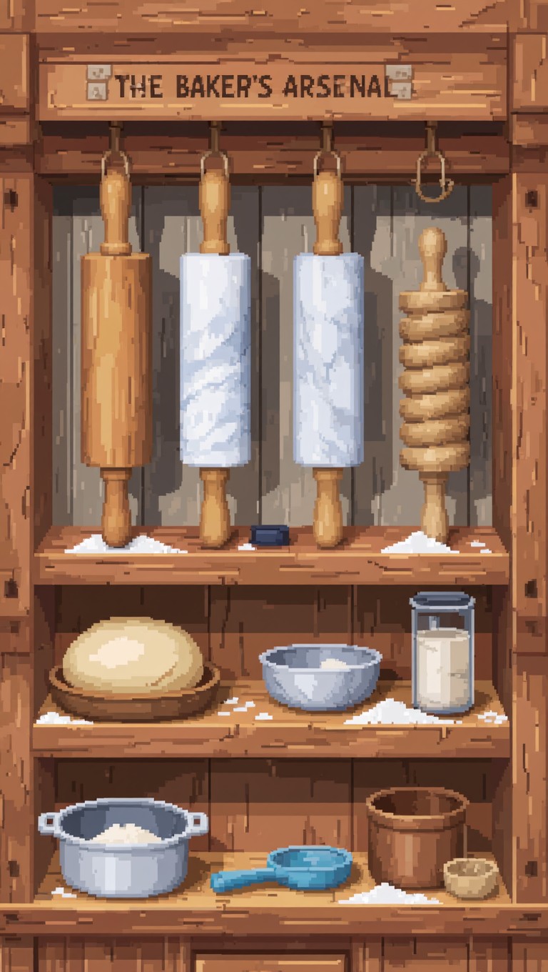 Free Baker's Rolling Pins Image - Pixel, Baking, Kitchen | Download at ...