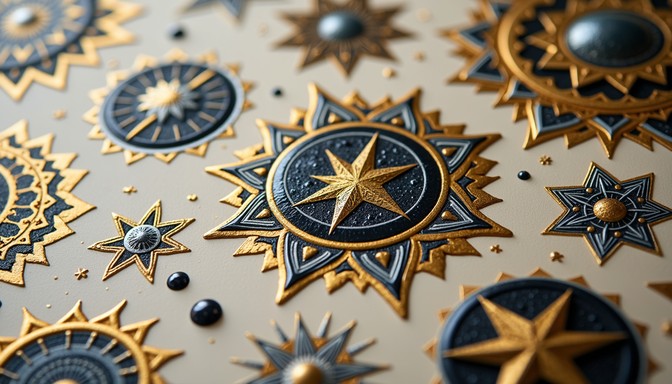 Free Celestial Metallic Patterns Image | Download at StockCake