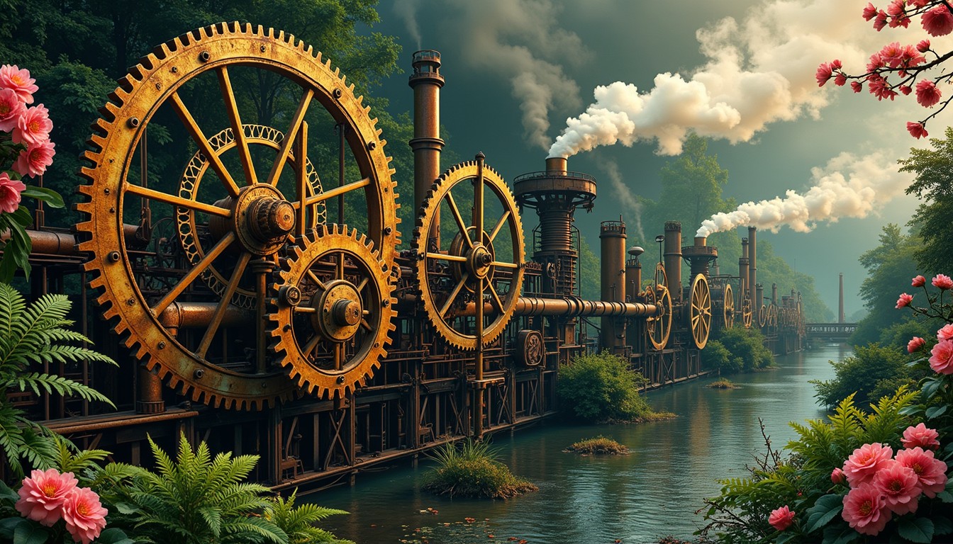 Free Mechanical Nature Fusion Image - Steampunk, Gears, Mechanical ...