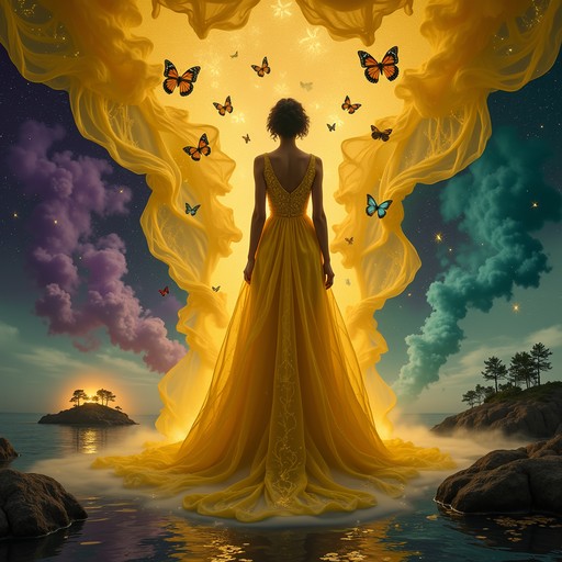 Free Radiant Ethereal Presence Image - Golden, Ethereal, Gown ...