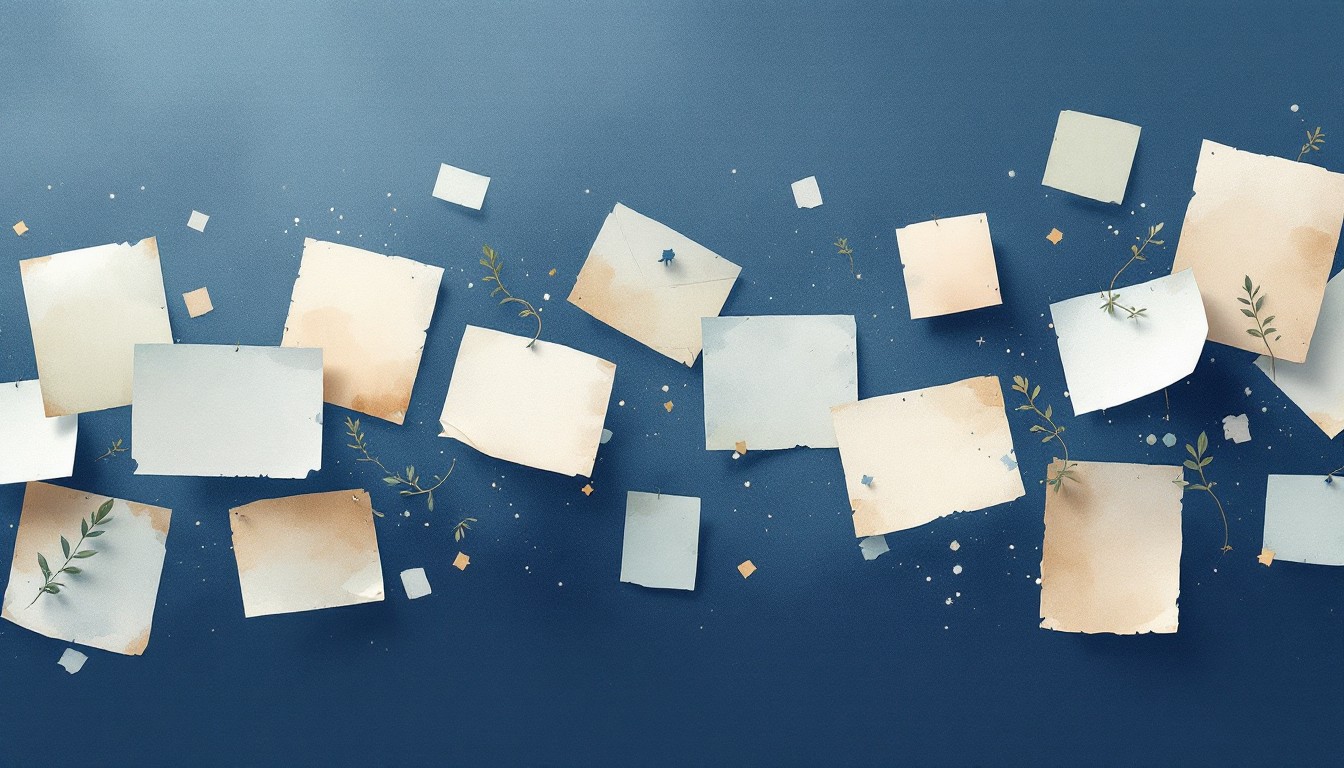 Free Floating Paper Symphony Photo - Watercolor, Documents, Papers ...