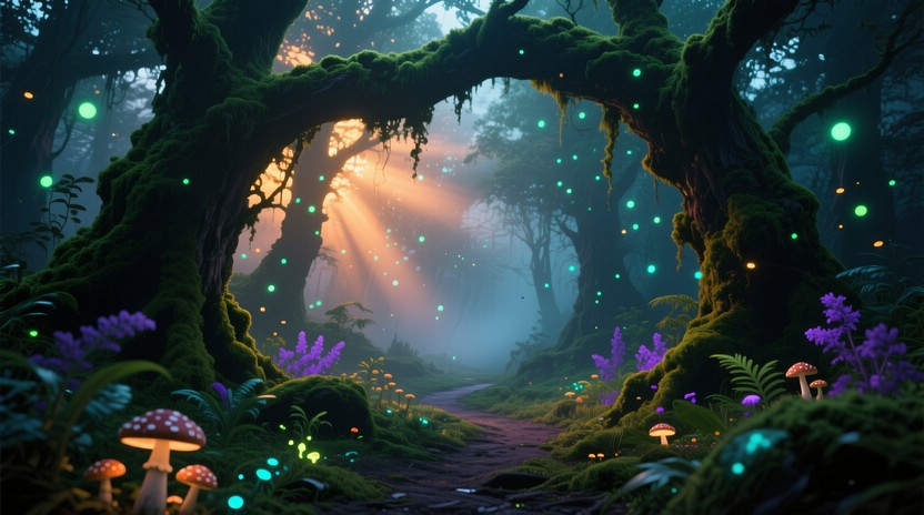 Free Enchanted Forest Gateway Image - Enchanted, Forest, Magical ...