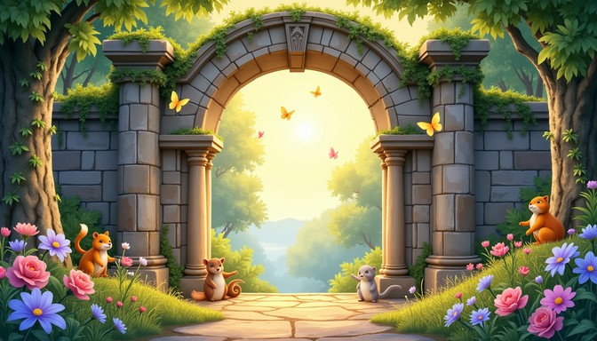 Free Enchanted Forest Gateway Image - Magical, Archway, Forest ...