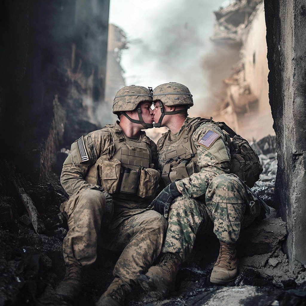 Free Soldiers Sharing Moment Image - Soldiers, War, Camaraderie ...