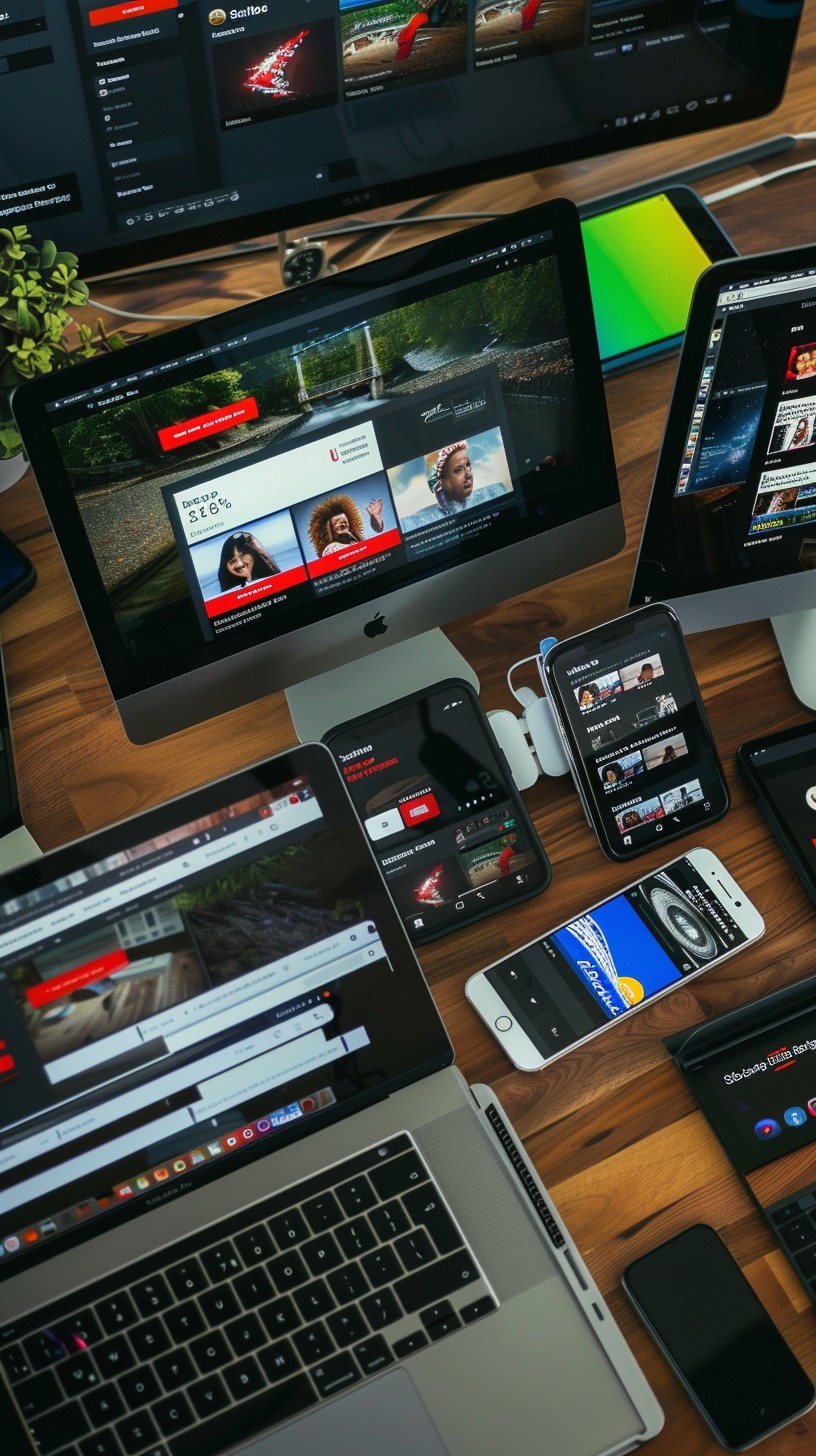 Free Tech-filled workspace Image - Technology, Workspace, Multitasking ...