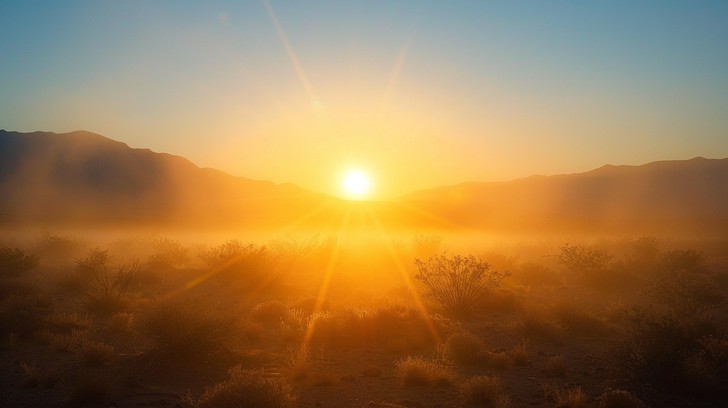 Free Desert Sunrise Brilliance Image - Sunrise, Desert, Sunlight ...