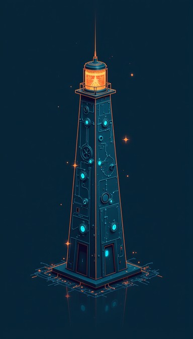 Free Tech Integration Beacon Image - Lighthouse, Pixel, Digital ...