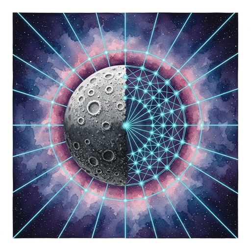 Matrix Display Moon Graph Free Lunar Digital Gateway Image - Moon, Gateway, Portal | Download at ...