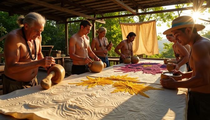 Free Traditional kapa making Image - Kapa, Hawaiian, Artisan | Download ...
