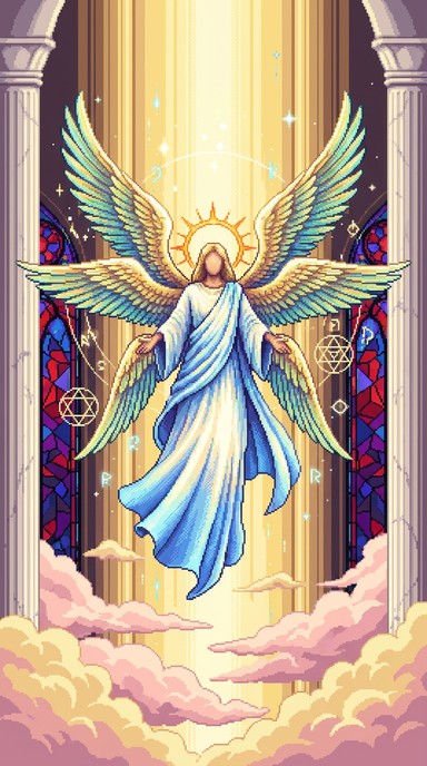 Free Heavenly Angel Ascending Image - Angel, Cathedral, Pixel ...