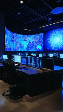 Free High-tech control room Image - Technology, Control, Room ...
