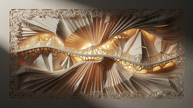 Paper Ridgis Free Golden Paper Sculpture Image - Kirigami, Origami, Paper | Download ...