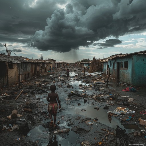 Free Storm Over Slums Image - Storm, Slums, Child | Download at StockCake