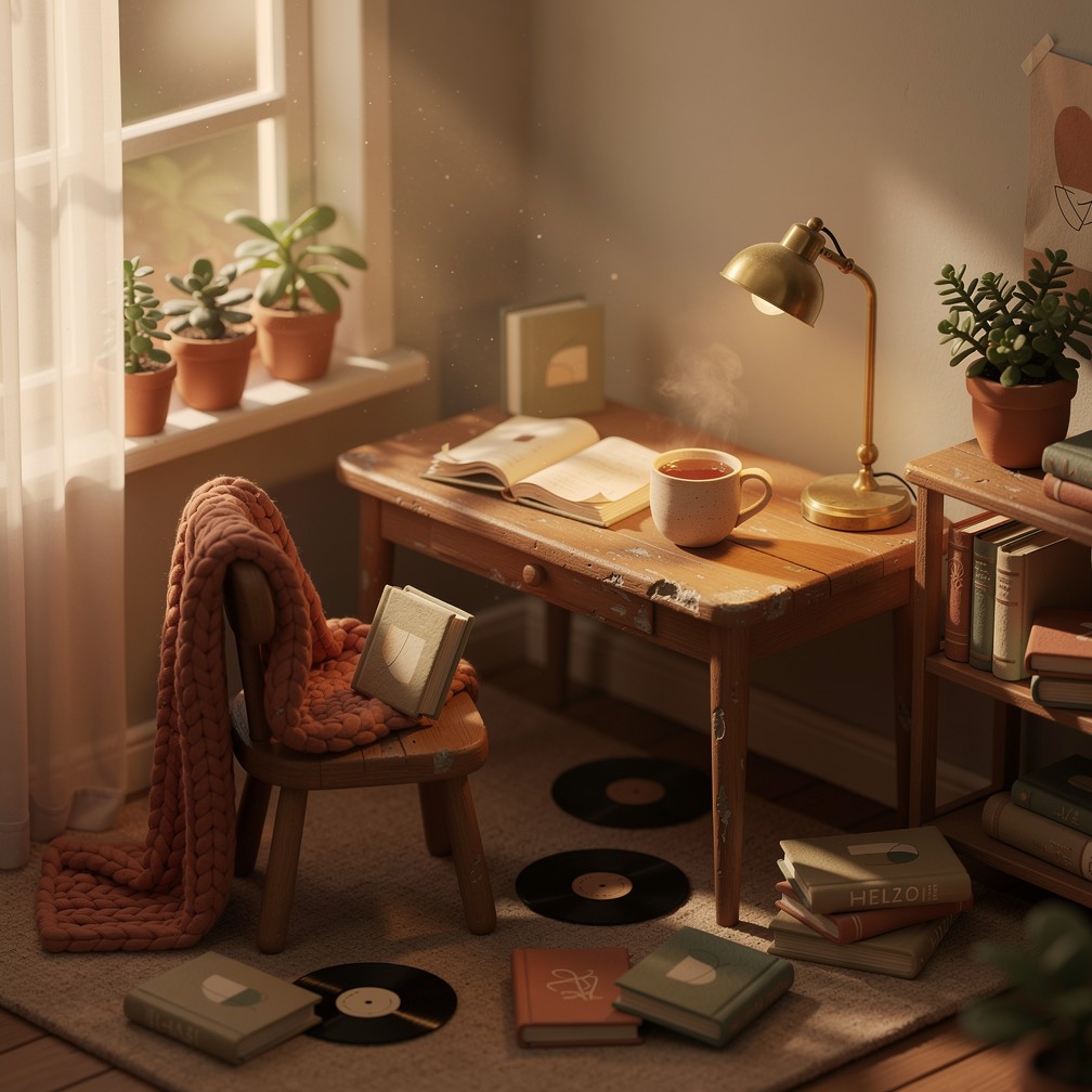 Free Cozy Study Corner Image - Lofi, Cozy, Aesthetic | Download at ...