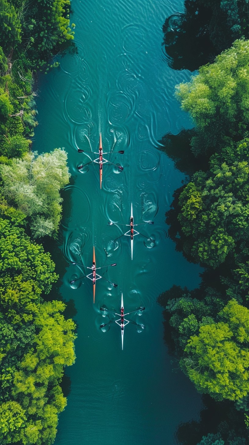Free Rowing Amid Nature Image - Rowing, Nature, Aerial | Download at ...
