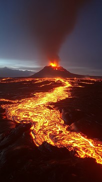 Free Erupting Volcano Night Image - Volcano, Eruption, Lava | Download ...