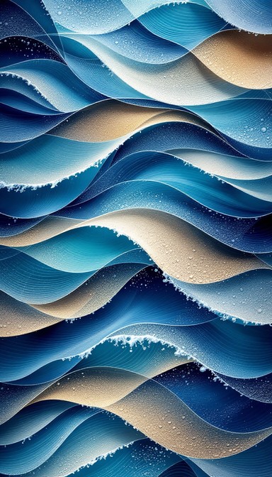 Free Waves Meet Sky Image - Waves, Ocean, Abstract | Download at StockCake