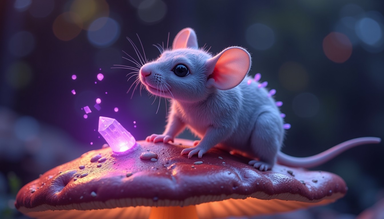 Free Enchanted Mushroom Mouse Image - Mouse, Magical, Mushroom ...
