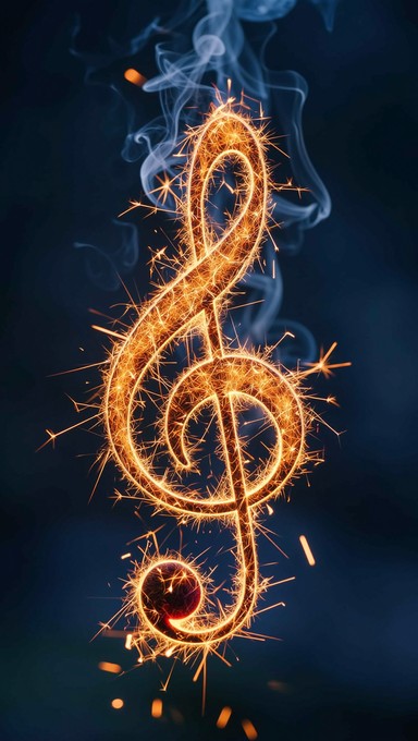 Free Flaming Musical Notes Image - Music, Fire, Embers | Download at ...