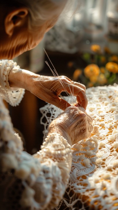 Free Crafting Delicate Lace Image - Artisan, Craftsmanship, Lace ...