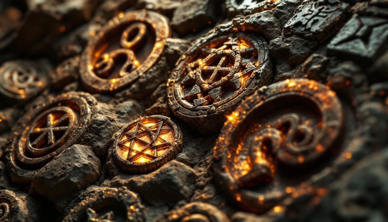 Free Ancient Glowing Symbols Photo - Ancient, Magical, Symbols ...