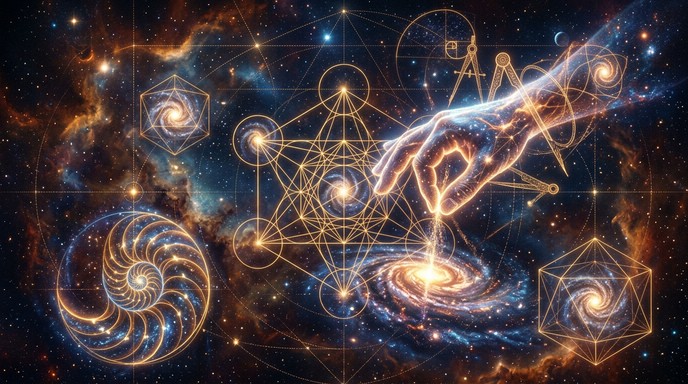 Geometric Patterns In Space Free Cosmic Sacred Geometry Image - Geometry, Cosmic, Galaxies ...