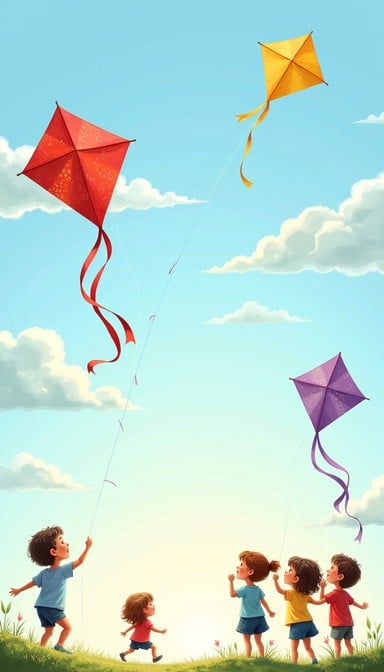 Free Kids Flying Kites Image - Kites, Children, Play | Download at ...