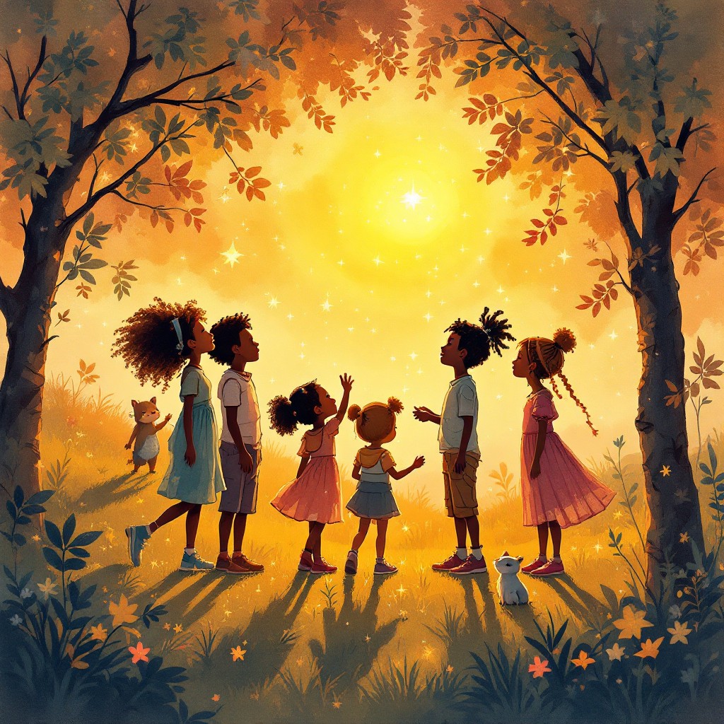 Magic Golden Hour Free Golden Hour Magic Image - Children, Kids, Sunset | Download at ...