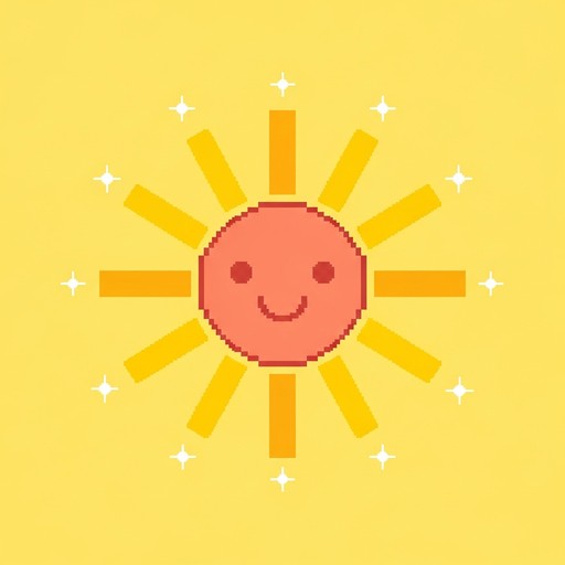 Free Radiant Pixel Sunshine Image - Pixel, Pixelart, Sun | Download at ...