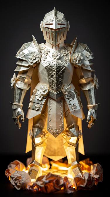 Free Glowing Paper Knight Image - Origami, Knight, Armor | Download at ...