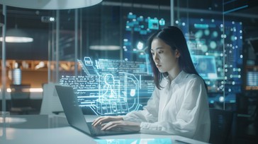 Free Futuristic Coding Session Image - Technology, Hologram, Coding ...