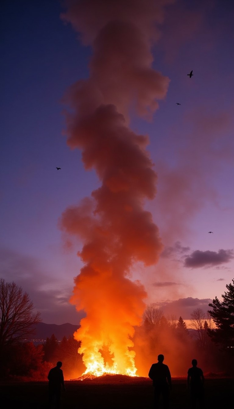 Free Twilight Fire Rising Image - Fire, Smoke, Twilight | Download at ...