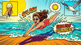 Download Endless Summer Splash Image - Popart, Comic, Retro
