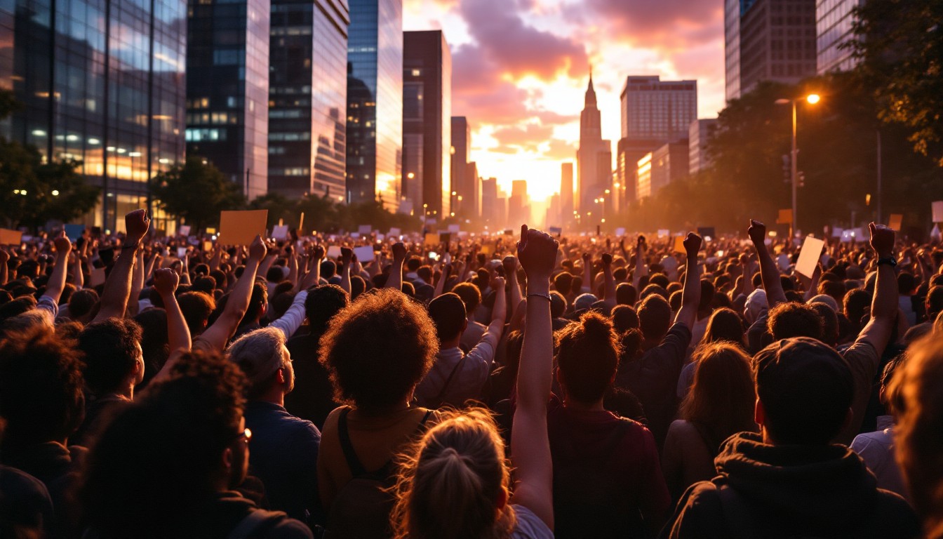 Beautiful Protest Free Sunset Urban Protest Image - Protest, Sunset, Unity | Download at ...