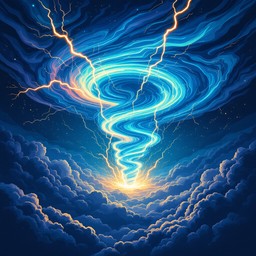 Free Celestial Storm Spiral Image - Storm, Spiral, Lightning | Download ...