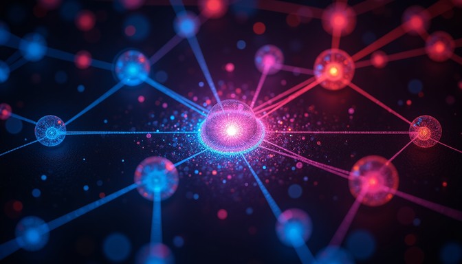 Free Digital Particle Network Image - Quantum, Network, Particles ...