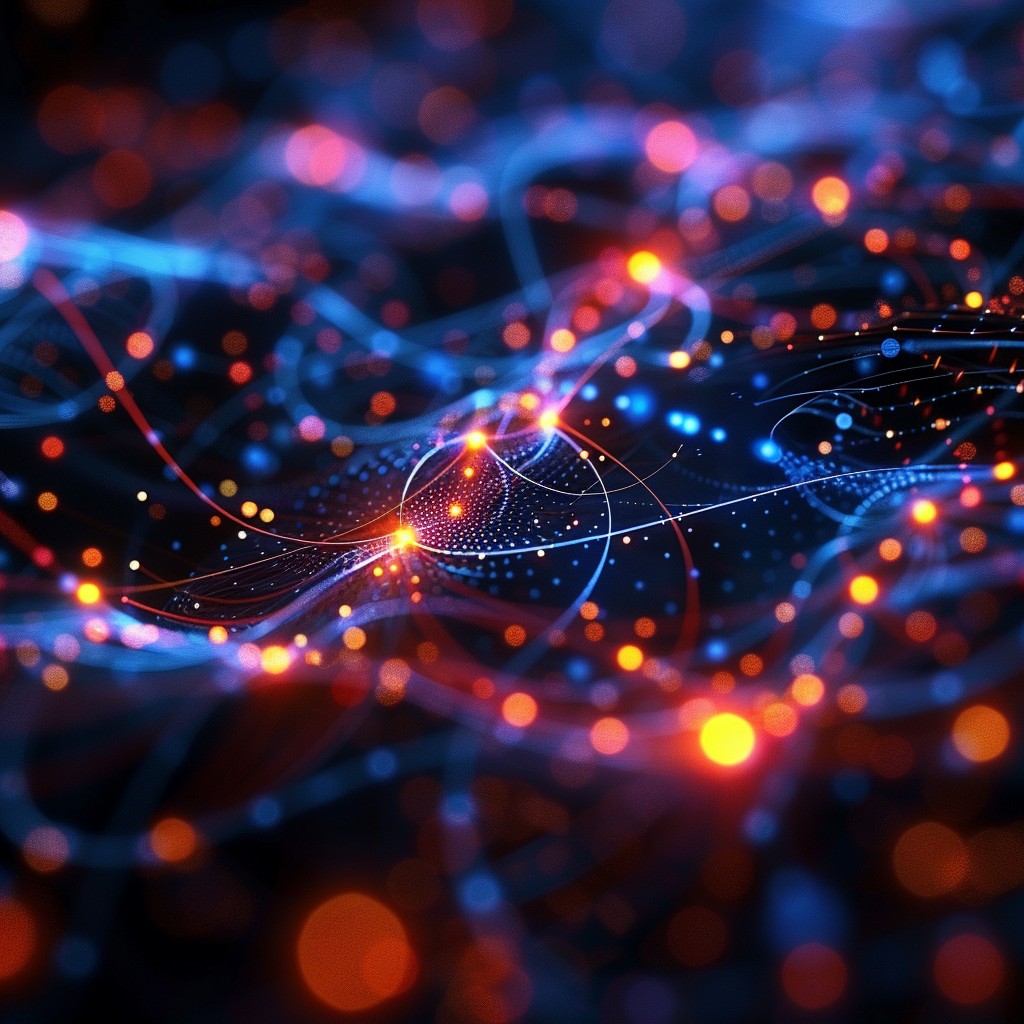 Free Futuristic Network Visualization Image - Abstract, Technology ...