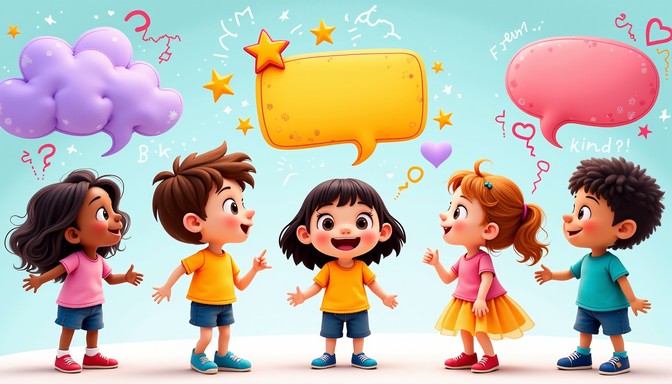 Free Colorful Speech Bubbles Image - Children, Cartoon, Bubbles ...