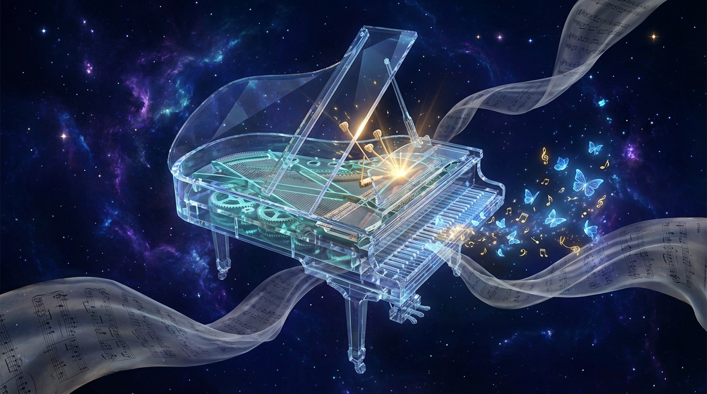 Free Cosmic Piano Vibes Image - Abstract, Art, Piano | Download at