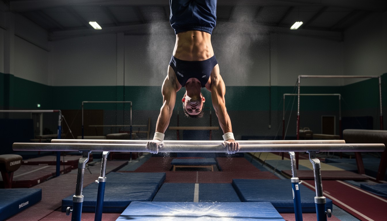 Free Gymnast Shows Power Photo - Gymnast, Handstand, Strength ...